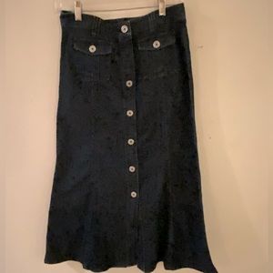 Long blue Jean skirt… size 4